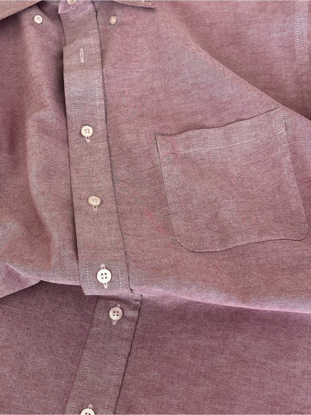 Van Heusen Light Burgundy Button-Up Dress Shirt - Picture 2 of 7